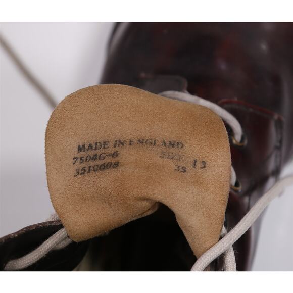 Gripfast Made in England Burgundy Boots Steel Toe Mens Eu 45 - US 12 - Picture 10 of 11